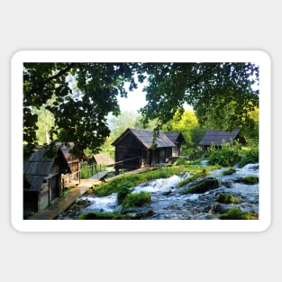 Pliva Watermills at Jajce Sticker